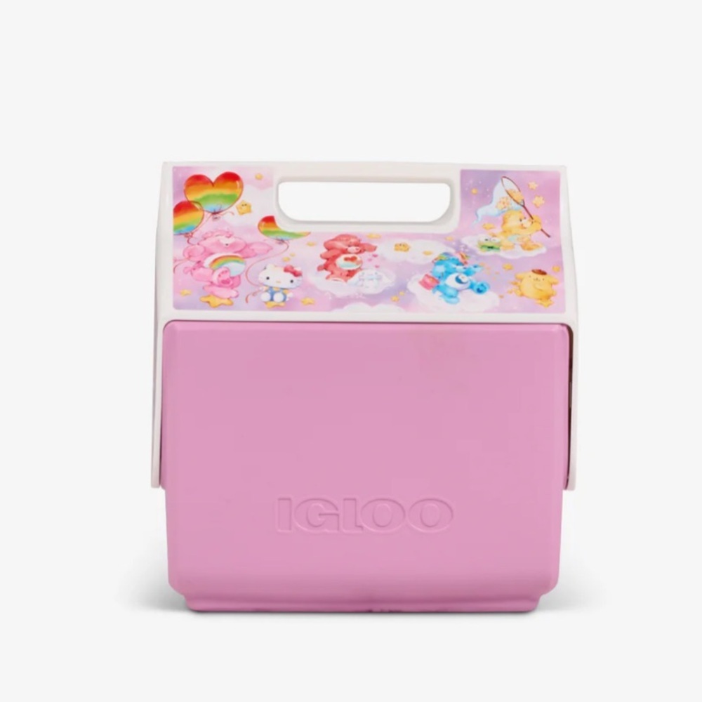 NEW! Pink Hello Kitty Care Bears 7QT Igloo Cooler Ice Chest Picnic - Picture 3 of 7